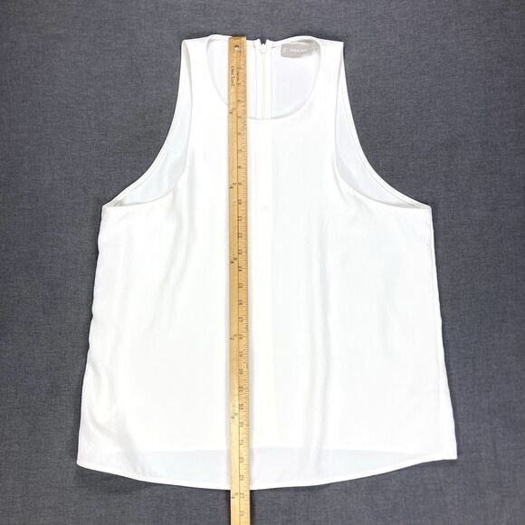 Everlane Top Womens 12 White High-Neck Summer Minimalist Comfortable Chic Tank - Picture 12 of 15
